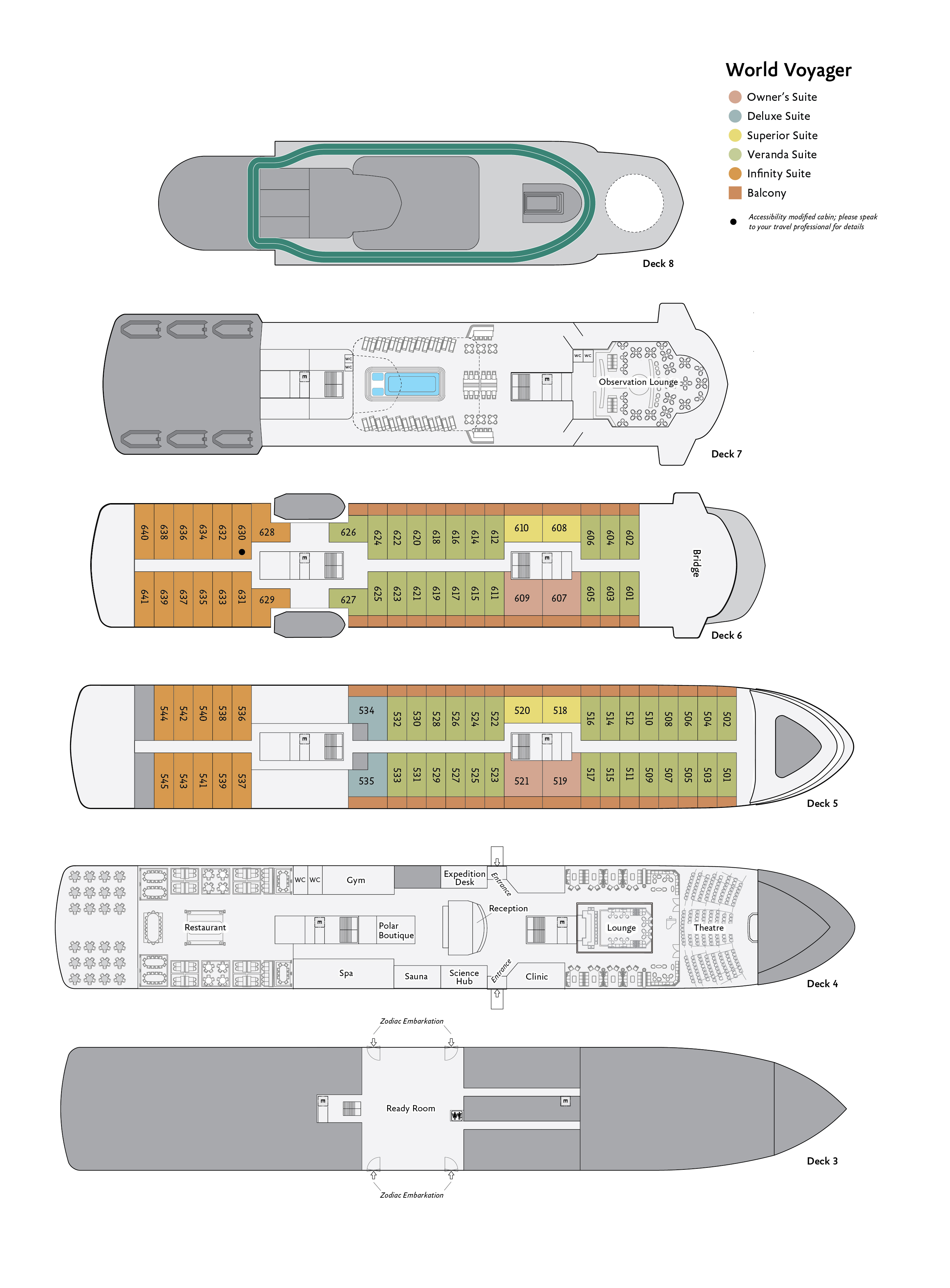 Route Map of the World Voyager